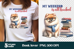 Funny dog book clipart bundle | Dog sublimation | Book lover Product Image 8