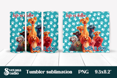 Funny dog tumbler wrap | Dog lover quotes tumbler PNG design Product Image 1