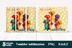 Funny dog tumbler wrap | Dog lover quotes tumbler PNG design Product Image 1