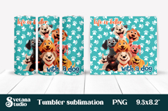 Funny dog tumbler bundle | Dog lover quotes tumbler PNG Product Image 2