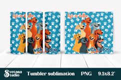Funny dog tumbler wrap | Dog lover quotes tumbler PNG design Product Image 1