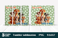 Funny dog tumbler wrap | Dog lover quotes tumbler PNG design Product Image 1
