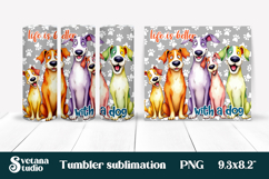 Funny dog tumbler wrap | Dog lover quotes tumbler PNG design Product Image 1