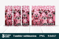 Funny dog tumbler wrap | Dog lover quotes tumbler PNG design Product Image 1