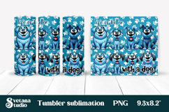 Funny dog tumbler wrap | Dog lover quotes tumbler PNG design Product Image 1
