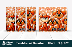 Funny dog tumbler wrap | Dog lover quotes tumbler PNG design Product Image 1