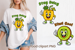 Funny food and fruit character clipart PNG design Product Image 1
