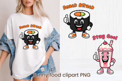 Funny food and fruit character clipart PNG design Product Image 1