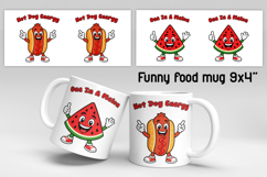 Funny food and fruit character mug sublimation design Product Image 1