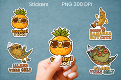 Funny fruit sticker PNG design | Printable summer sticker Product Image 1