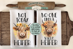 Highland Cow Kitchen Towel Bundle | 16 PNG Files Product Image 4