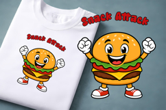 Funny food and fruit character clipart PNG design Product Image 1