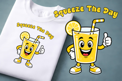 Funny food and fruit character clipart PNG design Product Image 1