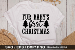 Christmas Cat SVG Design - Christmas T-shirt Design Product Image 4