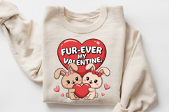 Fur Ever My Valentine Sublimation PNG Design Product Image 3