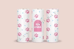 fur mama dog paws dog mama dog lover dog mom skinny tumbler sublimation design for 20oz and 30oz skinny tumbler sublimation wrap