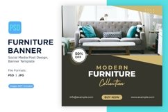Modern Furniture Collection Banner Design Template Product Image 1