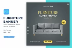Furniture Super Promo Today Best Offer Banner Design Templat Product Image 1