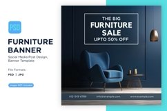 The Big Furniture Sale Upto 50 Percent Off Banner Design Product Image 1
