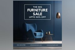 The Big Furniture Sale Upto 50 Percent Off Banner Design Product Image 2