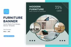 Modern Furniture Bring Comfort To Your Room Banner Design Product Image 1