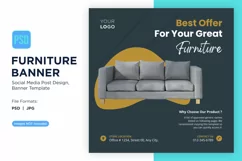 Best Offer For Your Great Furniture Sale Banner Design Product Image 1