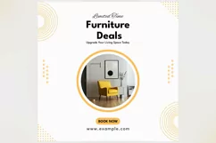 Limited Time Furniture Deals Banner Design Template Product Image 2