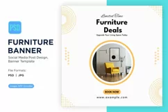 Limited Time Furniture Deals Banner Design Template Product Image 1