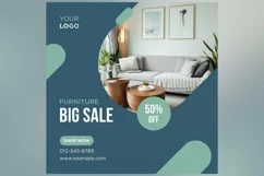 Furniture Big sale Banner Design Template Product Image 2