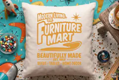 Retro Furniture Mart SVG PNG Mid Century Sign Product Image 3