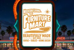 Retro Furniture Mart SVG PNG Mid Century Sign Product Image 4