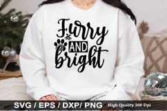 Furry and bright SVG - Christmas Cat Design Product Image 1