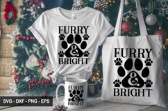 Furry And Bright - Christmas Dog SVG Design Product Image 1