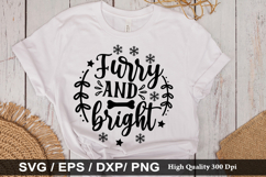 Furry and bright SVG - Christmas Dog Design Product Image 1