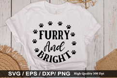 Furry and bright SVG - Christmas Dog Design Product Image 1