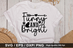 Christmas Cat SVG Design - Christmas T-shirt Design Product Image 5