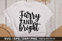 Furry and bright SVG - Christmas Cat Design Product Image 1