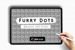 Furry Dots Pattern Brush Procreate texture 