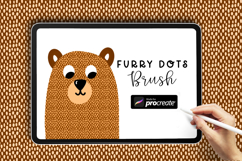 Furry Dots Procreate Pattern Brush 