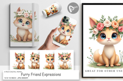 Furry Expressions Digital Paper Product Image 1