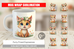 Furry Expressions Mug Wrap Product Image 1
