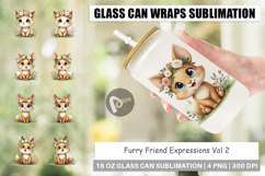 Furry Expressions Glass Can Product Image 1