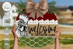 Welcome To The Fuster Cluck SVG Funny Chicken SVG Product Image 1