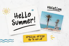 Futarino Duntian Handwritten Brush Font Summer Designs Product Image 4