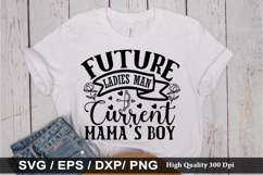 Future Ladies Man Current Mama SVG - Valentine&#039;s Day Design Product Image 1
