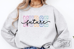 Future Nurse Varsity Script SVG Nurse Mode Registered Nurse Product Image 1