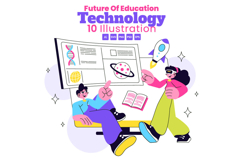 10 Future of Education Technology Illustration Product Image 1