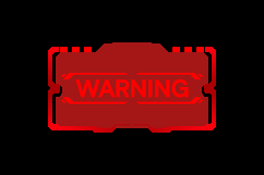 Futuristic alert conceptual layout with hud element design Product Image 2