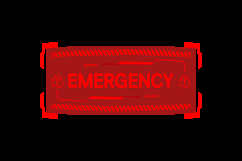 Futuristic alert conceptual layout with hud element isolated Product Image 2