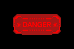 Futuristic alert conceptual layout with hud element vector Product Image 2